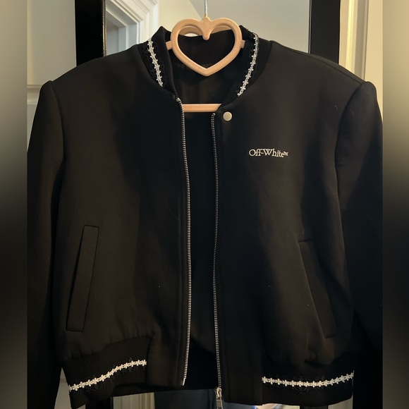 Off-White Jackets & Blazers - Off-White Black Bomber Jacket
